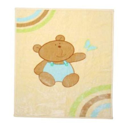 Paturica din acril urs Premium, 90x110 cm, 808, Babyono