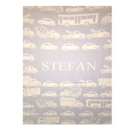 Paturica personalizata cu nume baietelului blue, 120x90 cm, Ecocotton