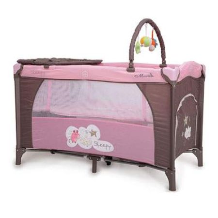 Patut pliabil Sleepy Roz, 125x65x80 cm, Moni