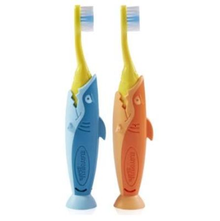 Periuta de dinti pentru copii Kids Shark, 2-6 ani, 1 bucata, Diverse Culori, Elgydium