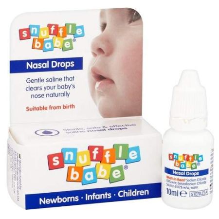 Picaturi nazale saline Snuffle Baby, 10 ml, Vapour Rub