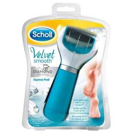 Pila electrica Velvet Smooth Express Pedi cu Cristale de Diamant, Scholl