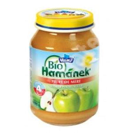 Piure Bio de mere Hamanek, Gr. 4 luni, 190 g, Hame