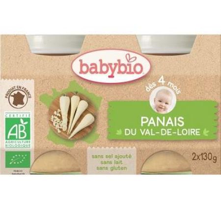 Piure Bio din pastarnac, +4luni, 2X130g, BabyBio