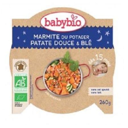 Piure Bio meniu din legume si cartof dulce,+15luni, 260g, BabyBio