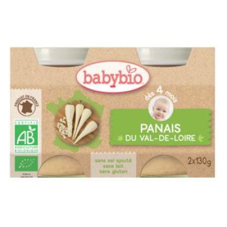 Piure de pastarnac, Gr. 4 luni, 2x130 g, Babybio