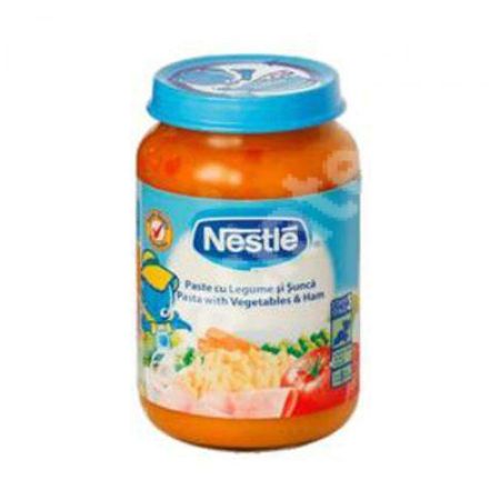 Piure din paste de Legume si Sunca, +8 luni, 220 g, Nestle