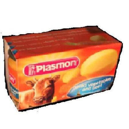 Piure Mix morcov, cartofi si carne de vita, 2X120g, Plasmon