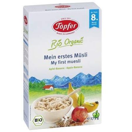 Primul meu musli cu mere si banane, +8luni, 175g, Topfer