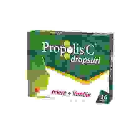 Propolis C miere si lamaie, 16 drajeuri, Fiterman