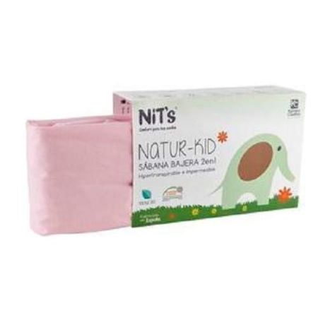 Protectie impermeabila 2 in 1 Tencel Natur Roz, 70 x 140 cm, Nits