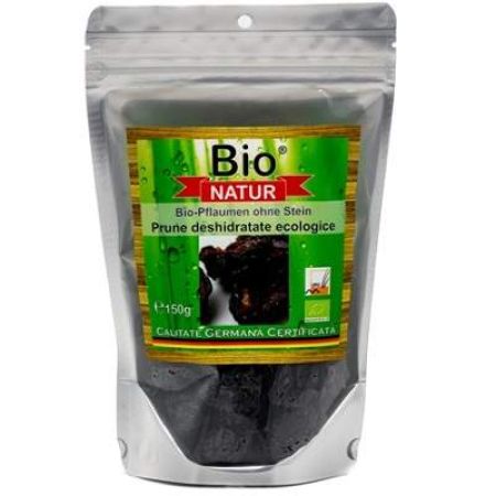 Prune deshidratate Bio, 150 g, Bio Natur