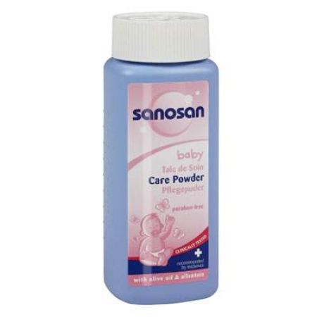 Pudra de talc pentru bebelusi, 100 g, Sanosan