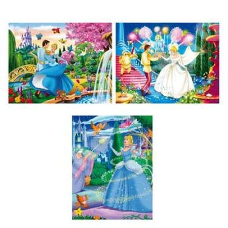 Set puzzle Cenusareasa, 3 puzzle 9 12 18 piese, CL22518, Clementoni