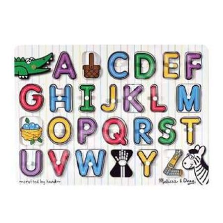 Puzzle din lemn Alfabet, MD3272, Melissa&Doug