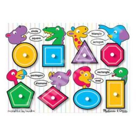 Puzzle lemn forme geometrice, MD3285, Melissa&Doug