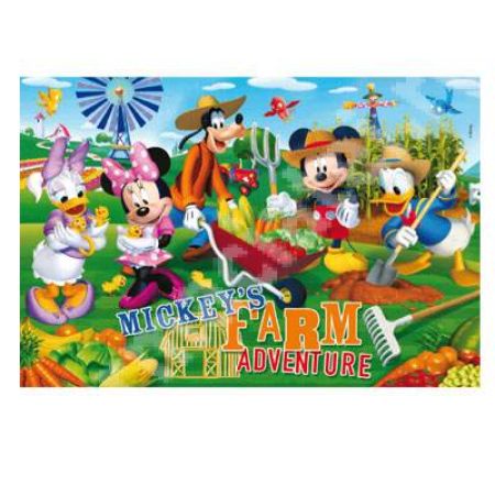 Set puzzle Mickey Mouse, 4 puzzle 20 60 100 180 piese, CL07704, Clementoni   