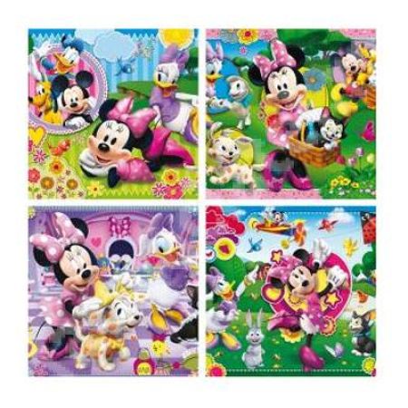 Set puzzle Minnie, 4 puzzle x 6 piese, CL20542, Clementoni