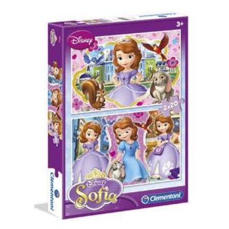 Puzzle Sofia Intai, 2 puzzle x 20 piese, CL07016, Clementoni