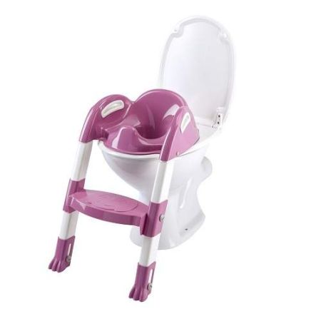 Reductor pentru toaleta cu scarita Kiddyloo Roz, 172555, Thermobaby