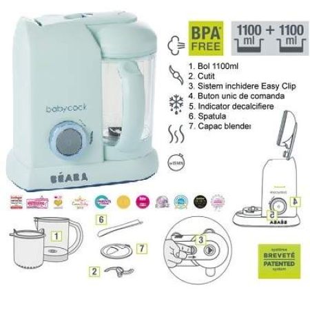 Robot BabyCook Macaron Aquamarine, B912606, Beaba