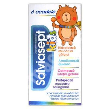 Salviasept Kids, 6 acadele, Zdrovit