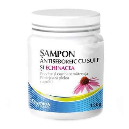 Sampon antiseboreic cu sulf si echinacea, 150 g, Vitalia