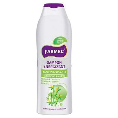 Sampon energizant cu Bambus si 5 plante, 400ml, Farmec