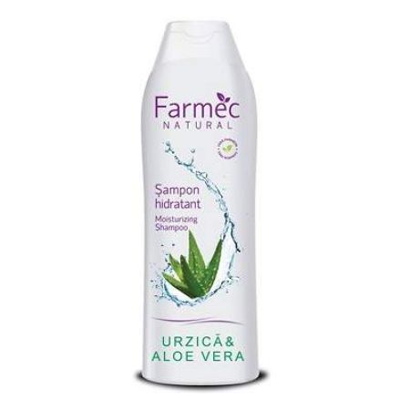 Sampon hidratant cu urzica si aloe vera, 400 ml, Farmec