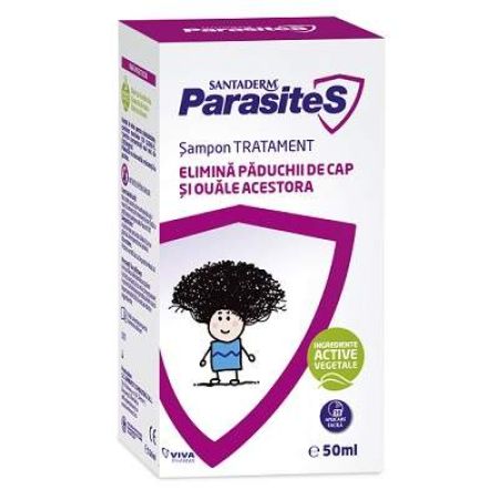 Sampon tratament pentru paduchi si lindini, 50ml, Parasites