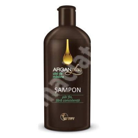 Sampon pentru par fin cu Argan plus ulei de masline, 250 ml, Farmec