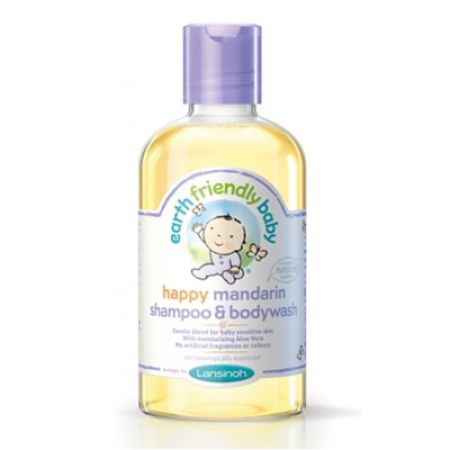 Sampon si gel de dus Organic pentru bebelusi cu Mandarine, 251 ml, Earth Friendly Baby