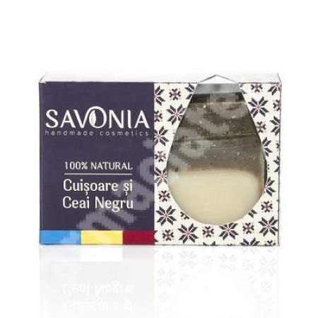 Sapun cu cuisoare si ceai negru, 90 g, Savonia