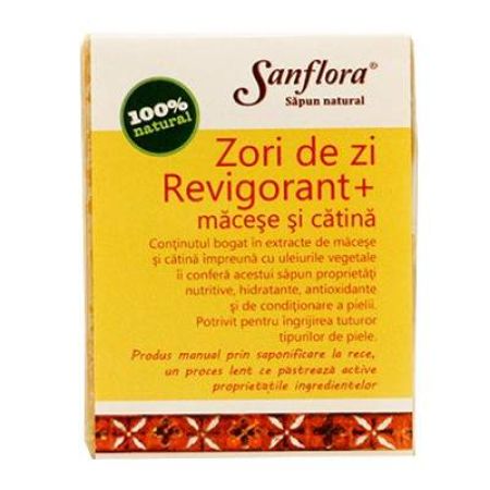 Sapun natural cu macese si catina Zori de zi, 100 g, Sanflora