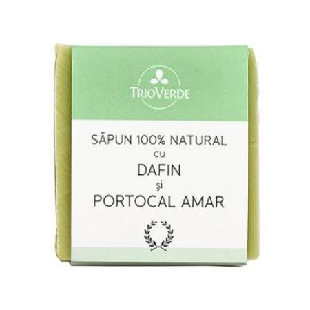 Sapun natural cu dafin si portocal amar, 110 g, Trio Verde