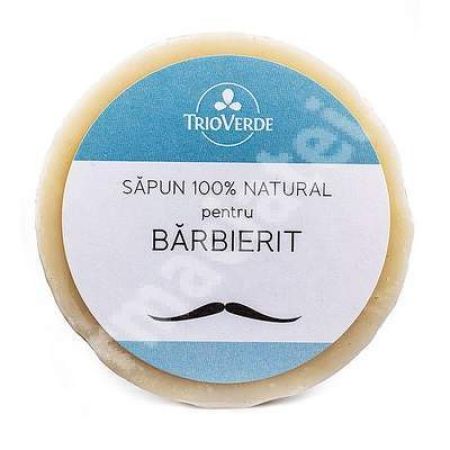 Sapun natural pentru barbierit, 110 g, TrioVerde