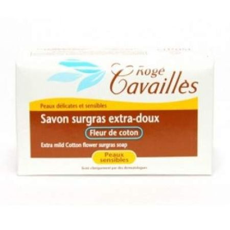 Sapun surgras extra-delicat cu flori de bumbac piele sensibila, 250 g, Roge Cavailles