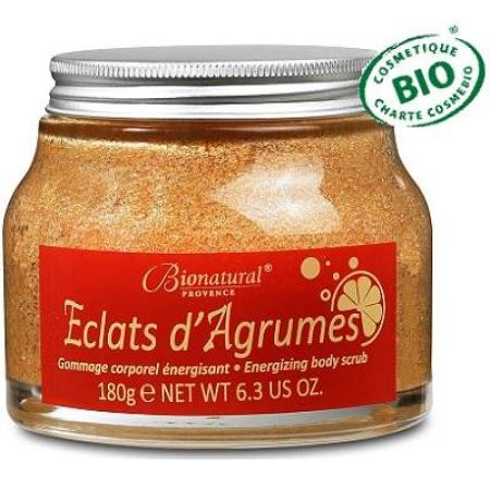 Scrub Bio Corporal Energizant cu Cristale de Zahar si Citrice, 180g, BioNatural