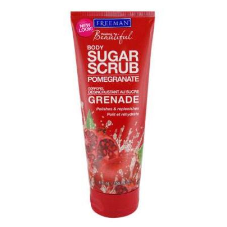 Scrub pentru corp rehidratant cu Rodie si Zahar, 150 ml, Freeman Beauty