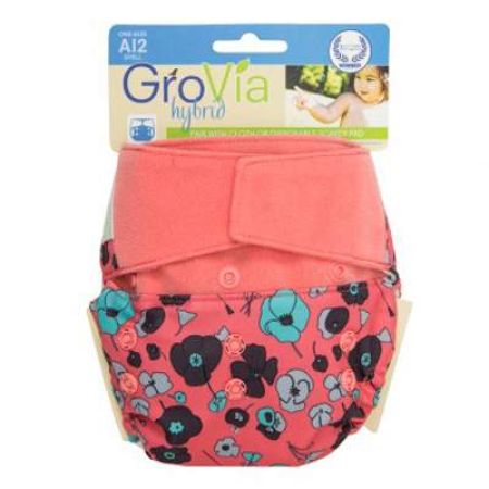 Scutec lavabil chilot de protectie cu arici model fluturasi roz, 3.5-13.5 kg, GroVia