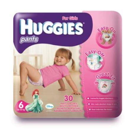 Scutece chilotei nr.6 Pants Girls, 16-22 kg, 30 bucati, Huggies