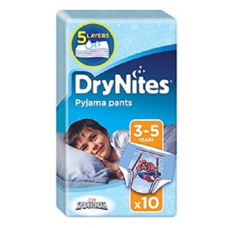 Scutece DryNites Conv 3-5 ani Baietei, 10 buc, 16-23 kg, Huggies