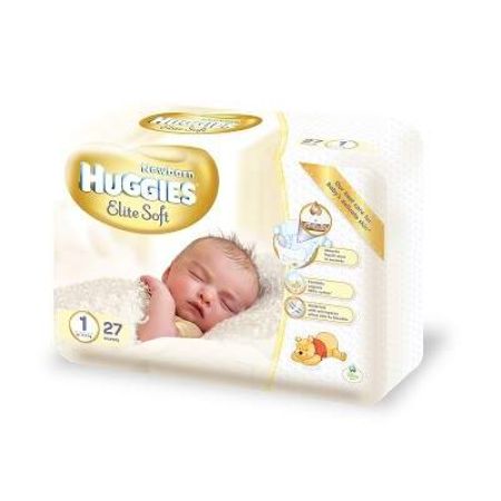 Scutece Elite Soft Convi, nr 1, 2-5 kg, 27 buc, Huggies