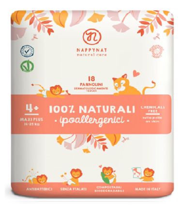 Scutece hipoalergenice, 14-25Kg, 18buc, Nappynat