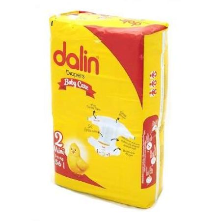 Scutece nr. 2 Mini, 3-6 kg, 56 bucati, Dalin