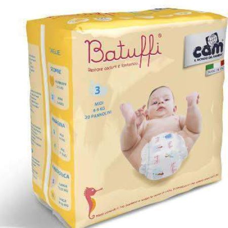 Scutece nr.3 Batuffi Maxi, 4-9 kg, 20 bucati, Cam