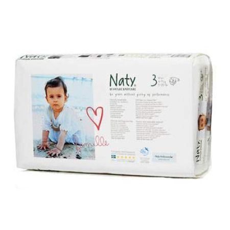 Scutece nr.3 Eco, 4-9 kg, 52 bucati, Naty