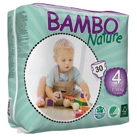 Scutece nr. 4 Eco Midi, 7-18 kg, 30buc, 310134, Bambo Nature