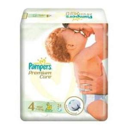 Scutece nr. 4 Premium Care Maxi, 7-14 kg, 24 bucati, Pampers