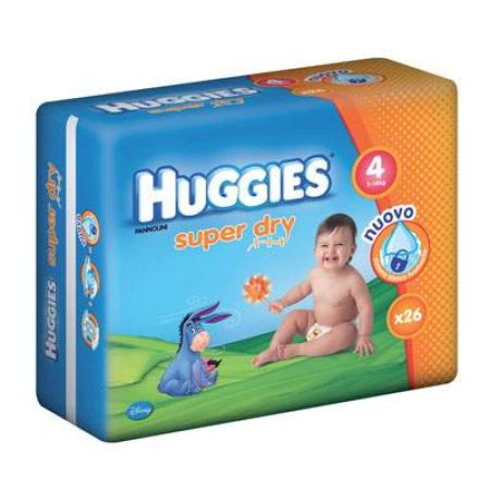 Scutece nr.4 Super Dry, 7-14 kg, 26 bucati, Huggies